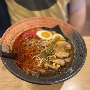 spicy tonkatsu ramen