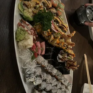 A LOT of Sushi!!!