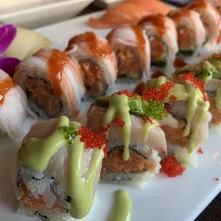 Spicy girl roll and magic roll