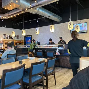 the dining area of a restaurant