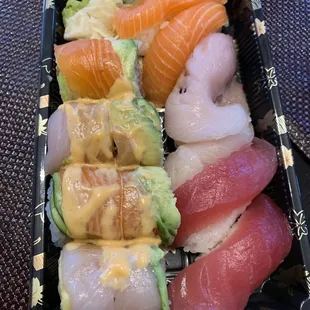 Tri-color Sushi. Delicious!