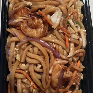 Shrimp Yaki Udon.