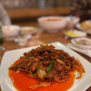 Spicy pork