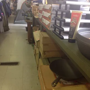 Lots of camping and cooking items