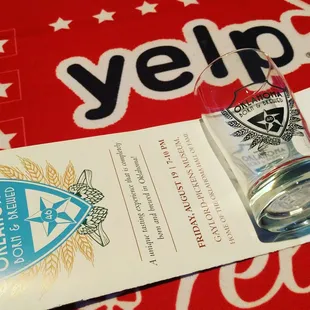 Yelp had a fun little area!