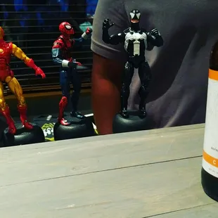 Vanessa House Brewing Company's tap levers.