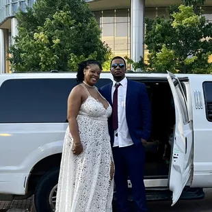 Our newest wedded couple at the Devon Towers