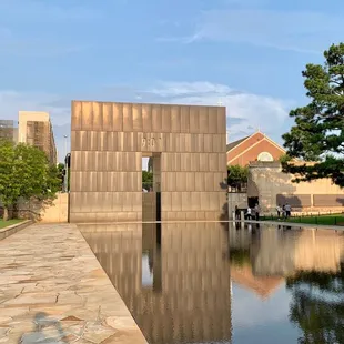 The Reflection Pool beside the Memorial.