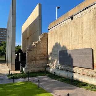 Part of the old Federal Building with wall plaque.
