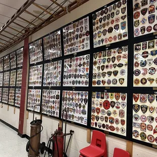 Largest fire patch collection on display for the public. This is only a small portion.