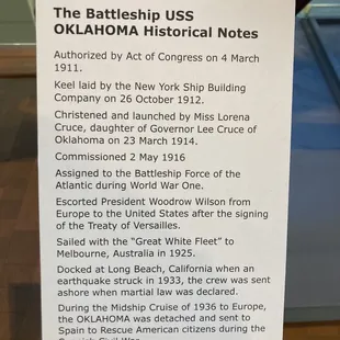 USS Oklahoma battleship - first ship attacked at Pearl Harbor Dec 7, 1941