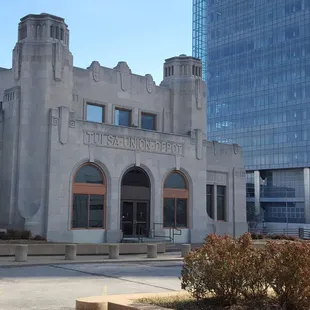 The Oklahoma Jazz Hall of Fame is housed inside of a former railroad depot. Now the site for jazz concerts on Sundays