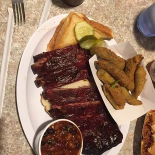 ribs, food, bbq ribs