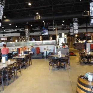 interior, sushi and sashimi