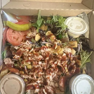 BBQ SALAD with chicken