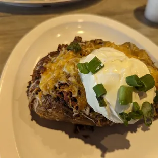Wednesday Special: BBQ Baked Potato, $11.99 prior to tax (normally $13.99) + $1 brisket