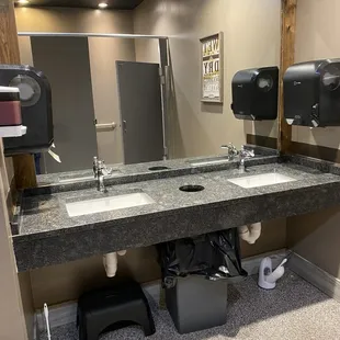 Spotless modern bathrooms