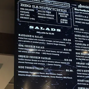 Salad options