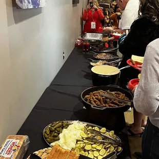 Buffet in their Pager Hall event room.