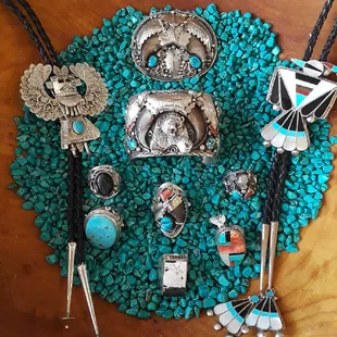 Hand Crafted Men's Bolo Ties, Rings, &amp; Rings