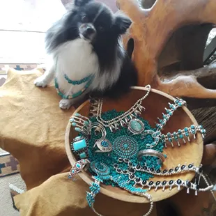 Our 'In House' Greeter with Authentic Turquoise &amp; Sterling Silver
