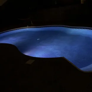 Pool with LED lights