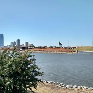 Shot at the east end of the trail south of the Oklahoma River.