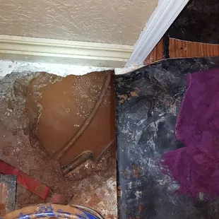 Leak under the concrete floor