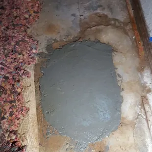 Slab leak repaired