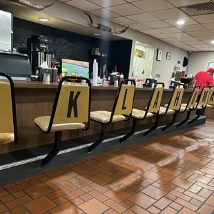 Bar as well as tables/booths