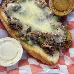 The brisket Philly.