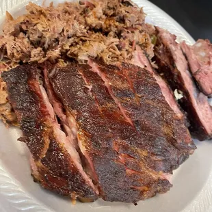 Short ribs and chopped beef