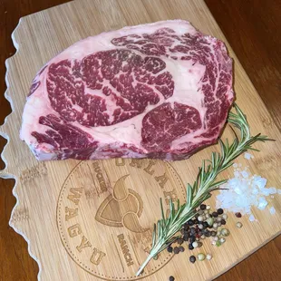 a piece of steak on a cutting board