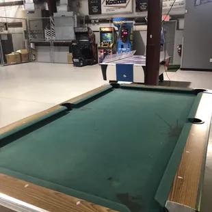 Pool table and arcades