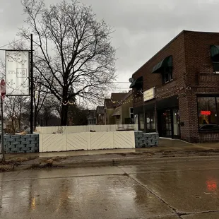 outside