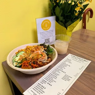 Garlic fried rice with lemon grass pork is the best!!