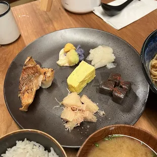 sushi and sashimi, food