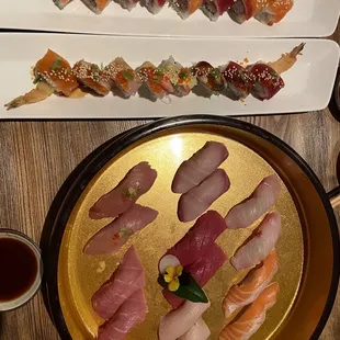 sushi and sashimi, food, sushi, sashimi