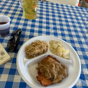 Jaeger schnitzle $16.  Beer $10