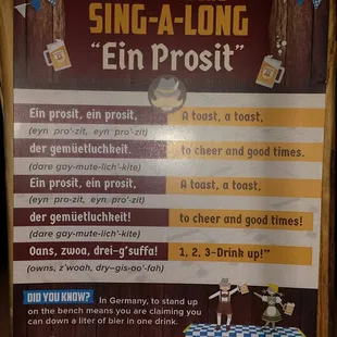 Biergarten Sing-a-long