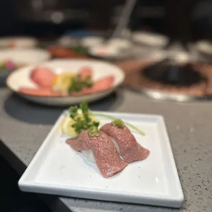 The Seared American Kobe Nigiri (#20)  was just okay. It was too rice-heavy.