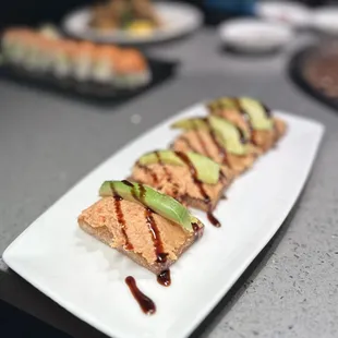 The spicy tuna crispy rice had a beautiful ratio of rice to spicy tuna