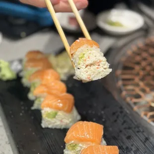 A subtle but delicious truffle flavor in the salmon roll