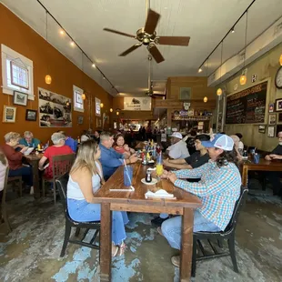 Inside dining area