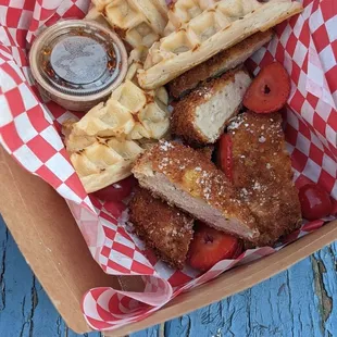 Vegan Chicken and Waffles
