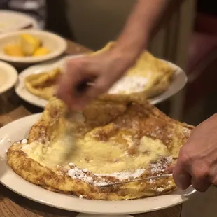 I love the German pancakes at Ol South Pancake House. They are delicious at ANY time of the day or night.
