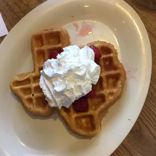 food, waffles