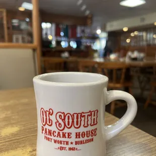  coffee mug on a table