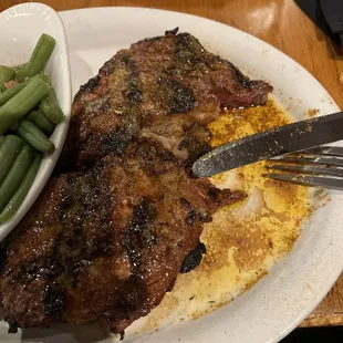 Black and blue ribeye