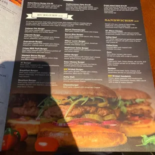 the menu